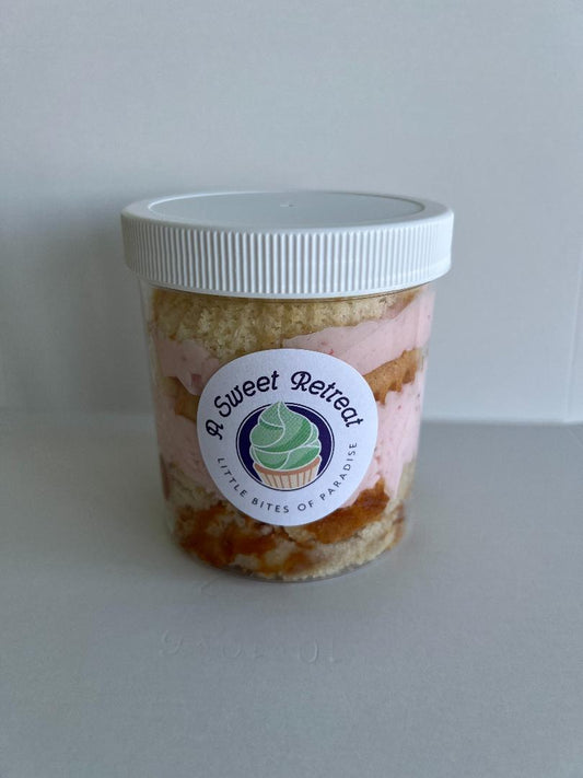 Banana Split Cake Jar